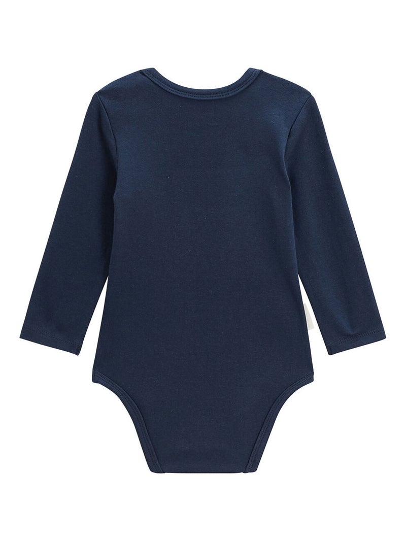 Lot de 2 bodies bébé manches longues Misscerise Bleu - Kiabi