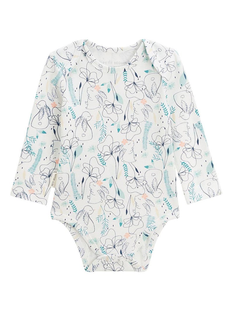 Lot de 2 bodies bébé manches longues Misscerise Bleu - Kiabi