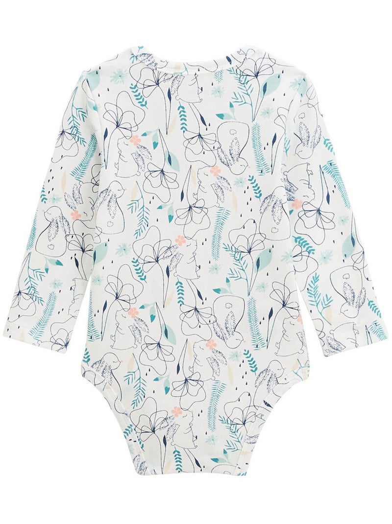 Lot de 2 bodies bébé manches longues Misscerise Bleu - Kiabi