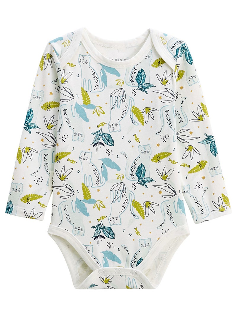 Lot de 2 bodies bébé manches longues Oscar Bleu - Kiabi