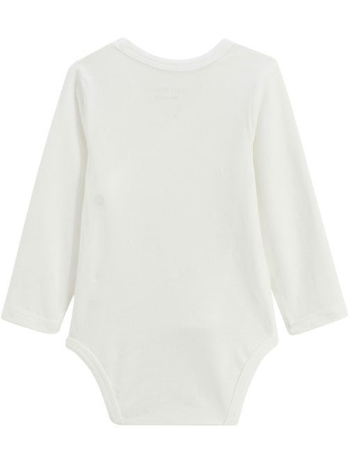 Lot de 2 bodies bébé manches longues ouverture croisée Badian - Kiabi