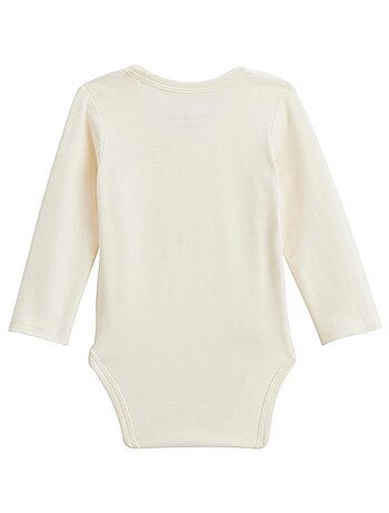 Lot de 2 bodies bébé manches longues ouverture croisée Envolée de bisous