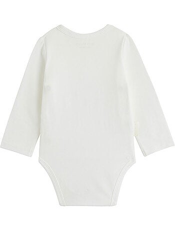 Lot de 2 bodies bébé manches longues ouverture croisée miette