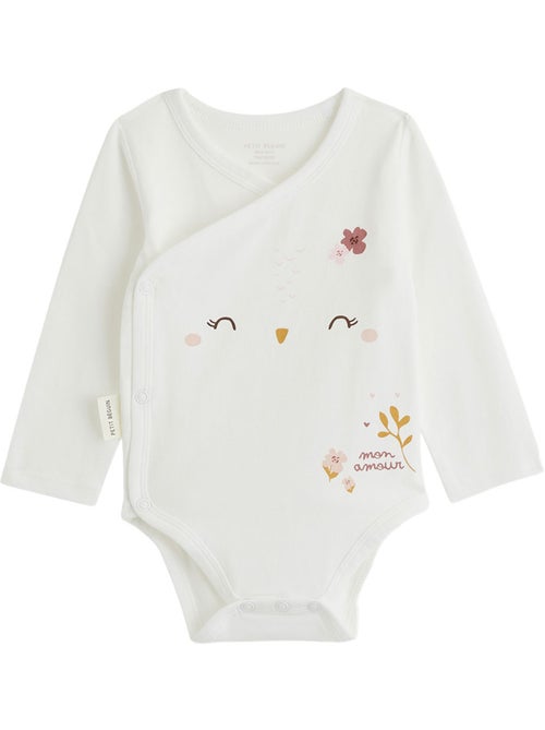 Lot de 2 bodies bébé manches longues ouverture croisée miette - Kiabi Lot de 2 bodies bébé manches longues ouverture croisée miette - Kiabi