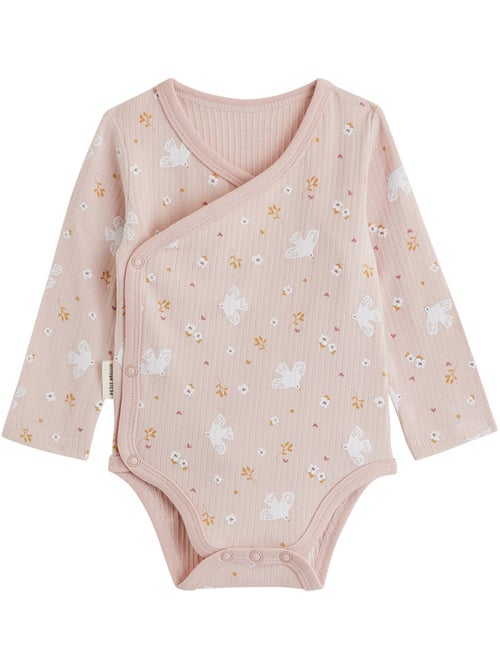 Lot de 2 bodies bébé manches longues ouverture croisée miette - Kiabi Lot de 2 bodies bébé manches longues ouverture croisée miette - Kiabi
