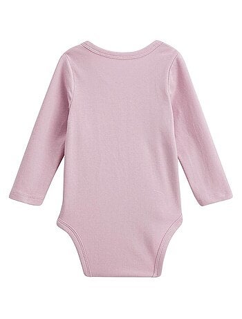 Lot de 2 bodies bébé manches longues ouverture croisée Miss Chatchatchat