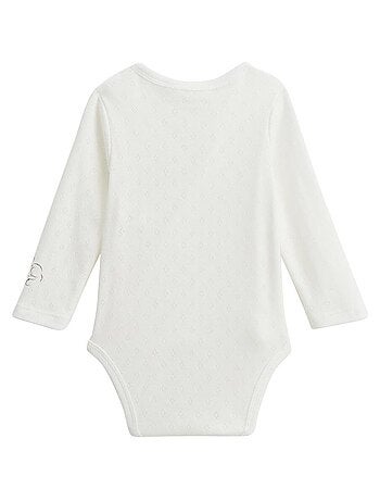 Lot de 2 bodies bébé manches longues ouverture croisée Miss Chatchatchat