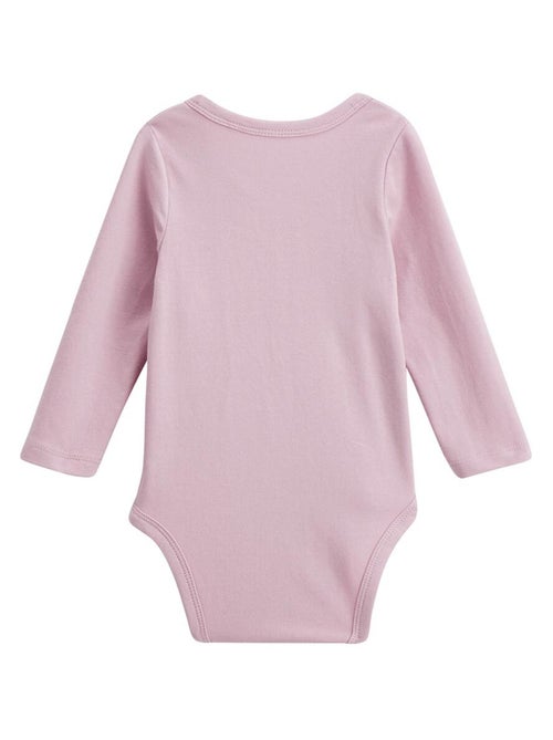 Lot de 2 bodies bébé manches longues ouverture croisée Miss Chatchatchat - Kiabi
