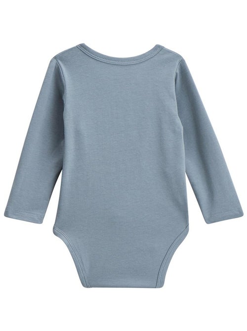 Lot de 2 bodies bébé manches longues ouverture croisée Rêverie - Kiabi