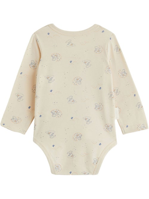 Lot de 2 bodies bébé manches longues ouverture croisée voix lactée - Kiabi Lot de 2 bodies bébé manches longues ouverture croisée voix lactée - Kiabi