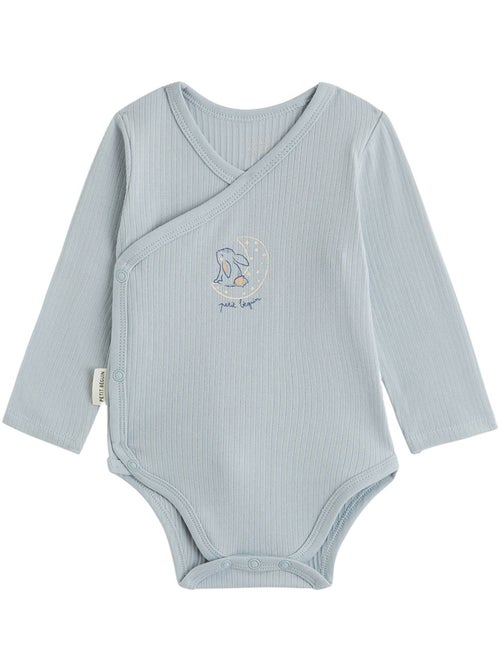 Lot de 2 bodies bébé manches longues ouverture croisée voix lactée - Kiabi Lot de 2 bodies bébé manches longues ouverture croisée voix lactée - Kiabi
