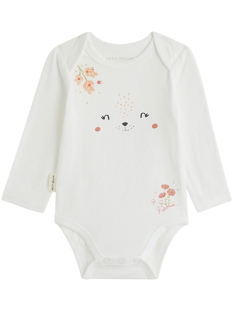 Lot de 2 bodies bébé manches longues petite rêveuse Rose - Kiabi