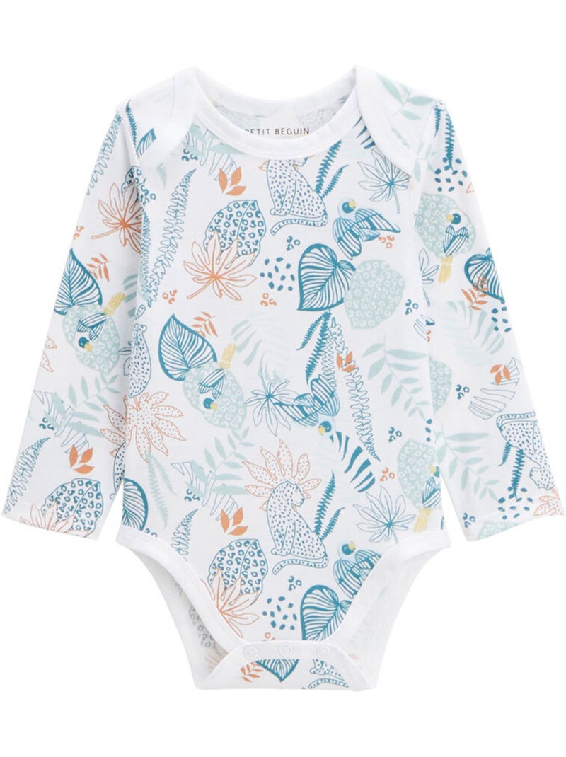 Lot de 2 bodies bébé manches longues Roméo Bleu - Kiabi