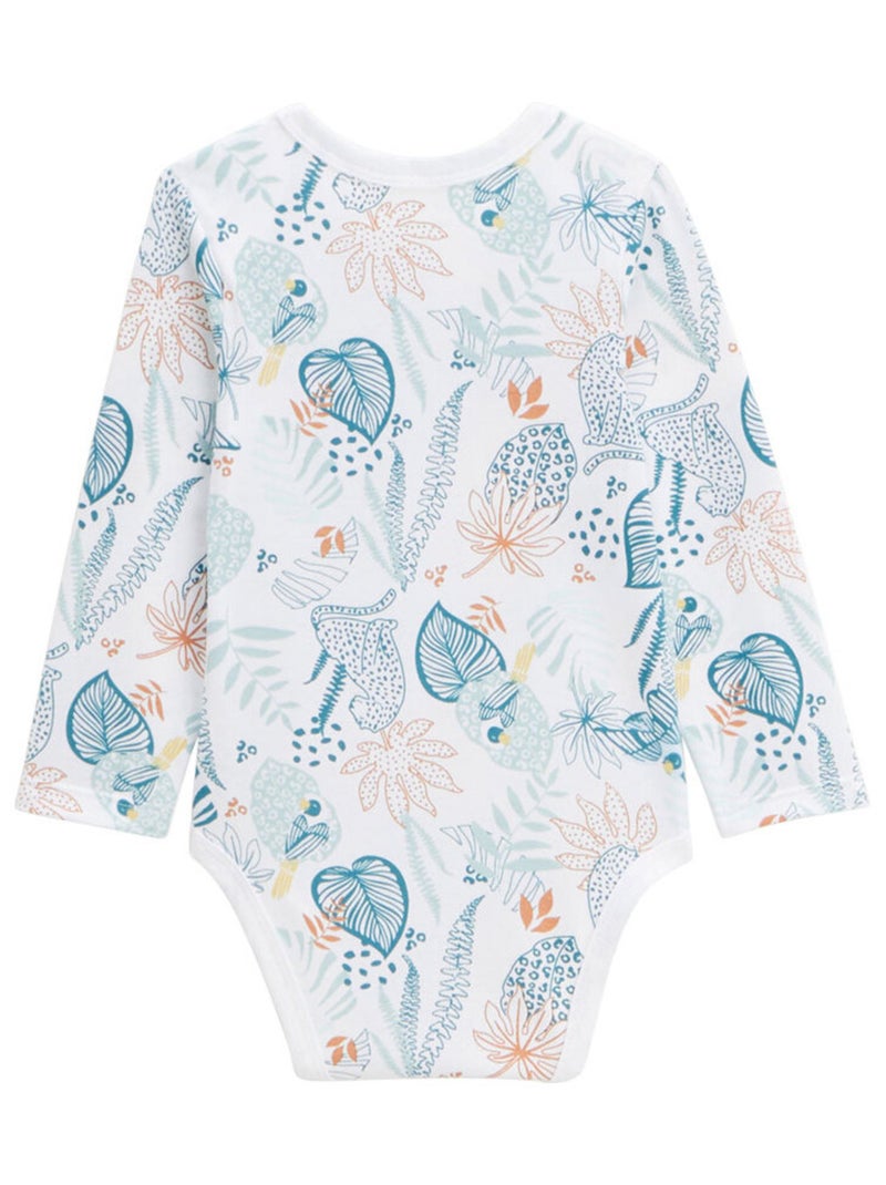 Lot de 2 bodies bébé manches longues Roméo Bleu - Kiabi