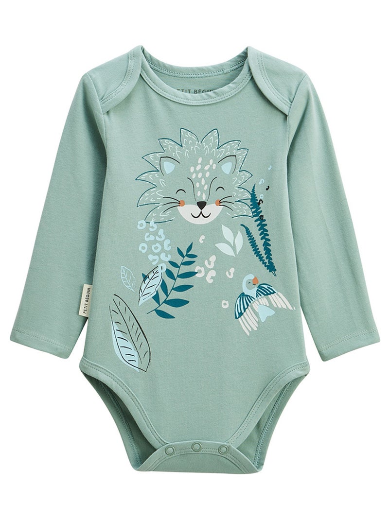 Lot de 2 bodies bébé manches longues Roméo Bleu - Kiabi