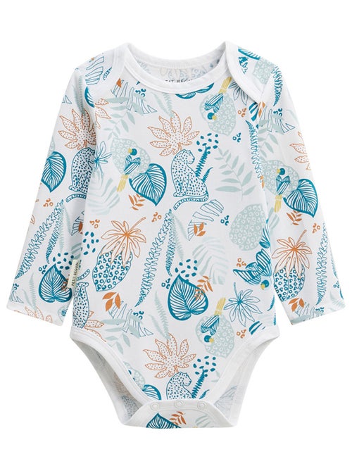 Lot de 2 bodies bébé manches longues Roméo - Kiabi