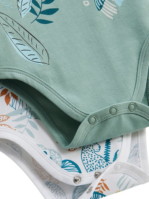 Lot de 2 bodies bébé manches longues Roméo - Kiabi