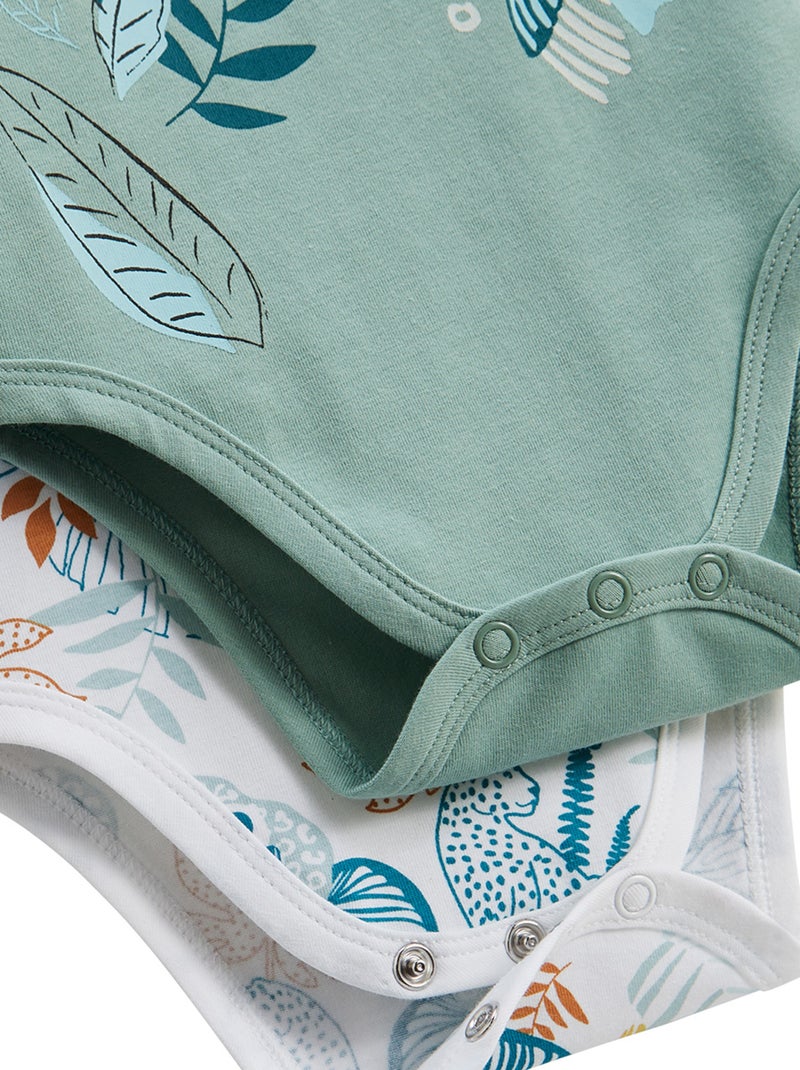 Lot de 2 bodies bébé manches longues Roméo Bleu - Kiabi