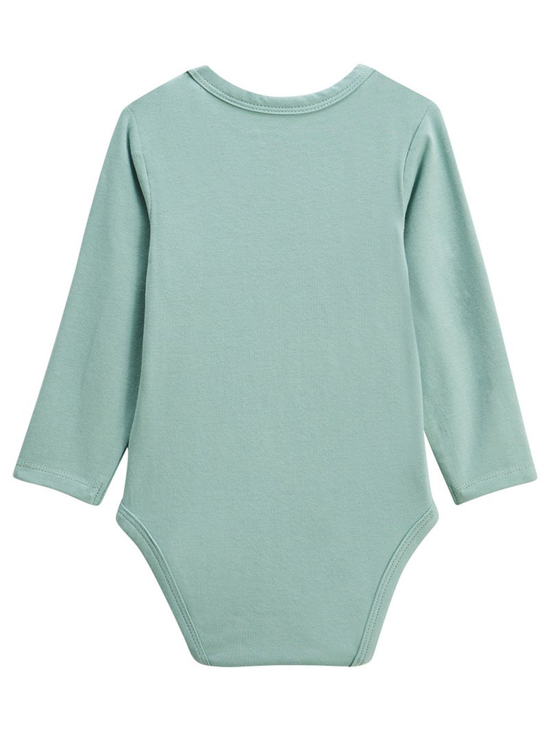 Lot de 2 bodies bébé manches longues Roméo Bleu - Kiabi