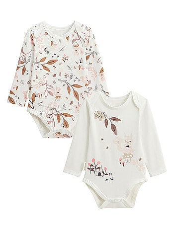 Lot de 2 bodies bébé manches longues Sora