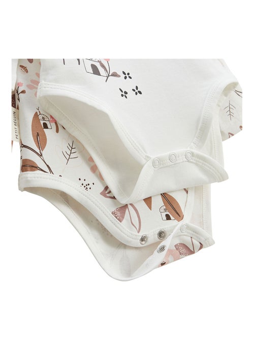 Lot de 2 bodies bébé manches longues Sora - Kiabi