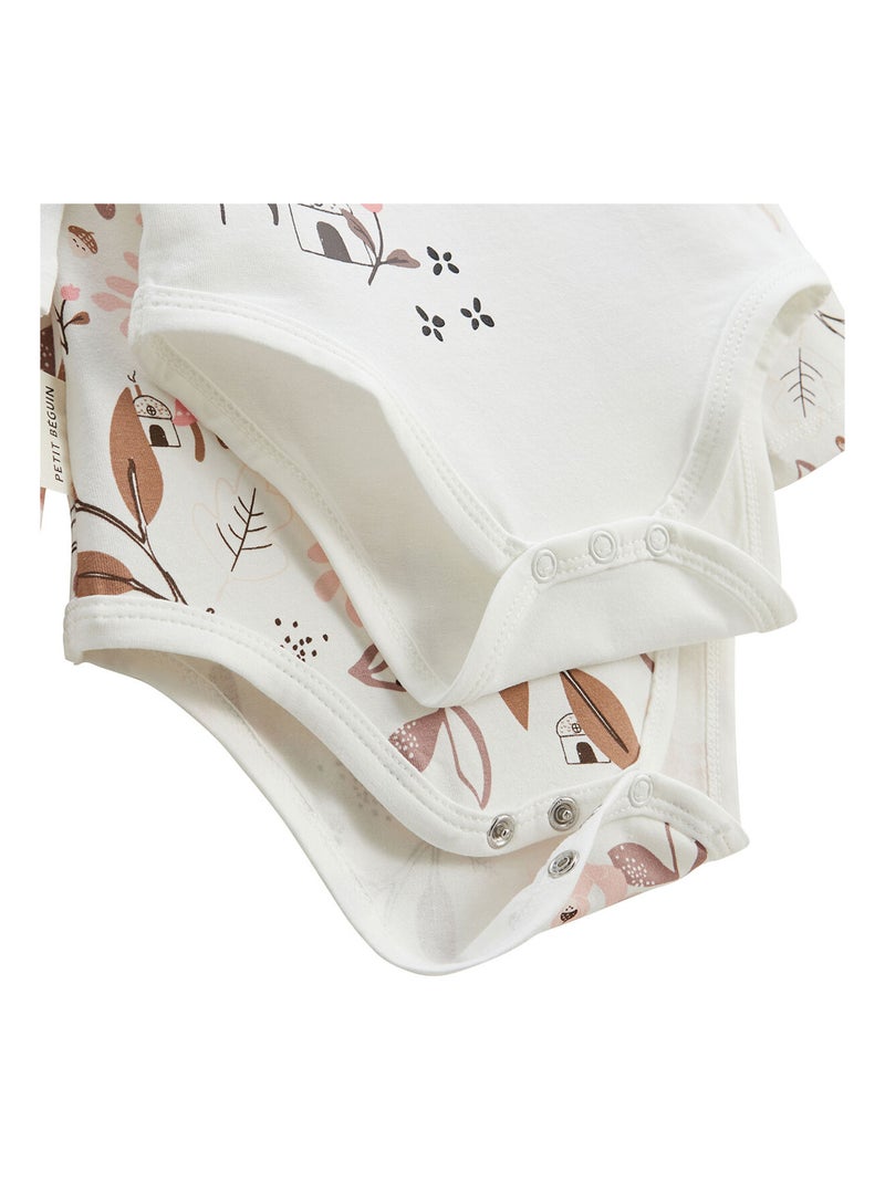 Lot de 2 bodies bébé manches longues Sora Ecru - Kiabi