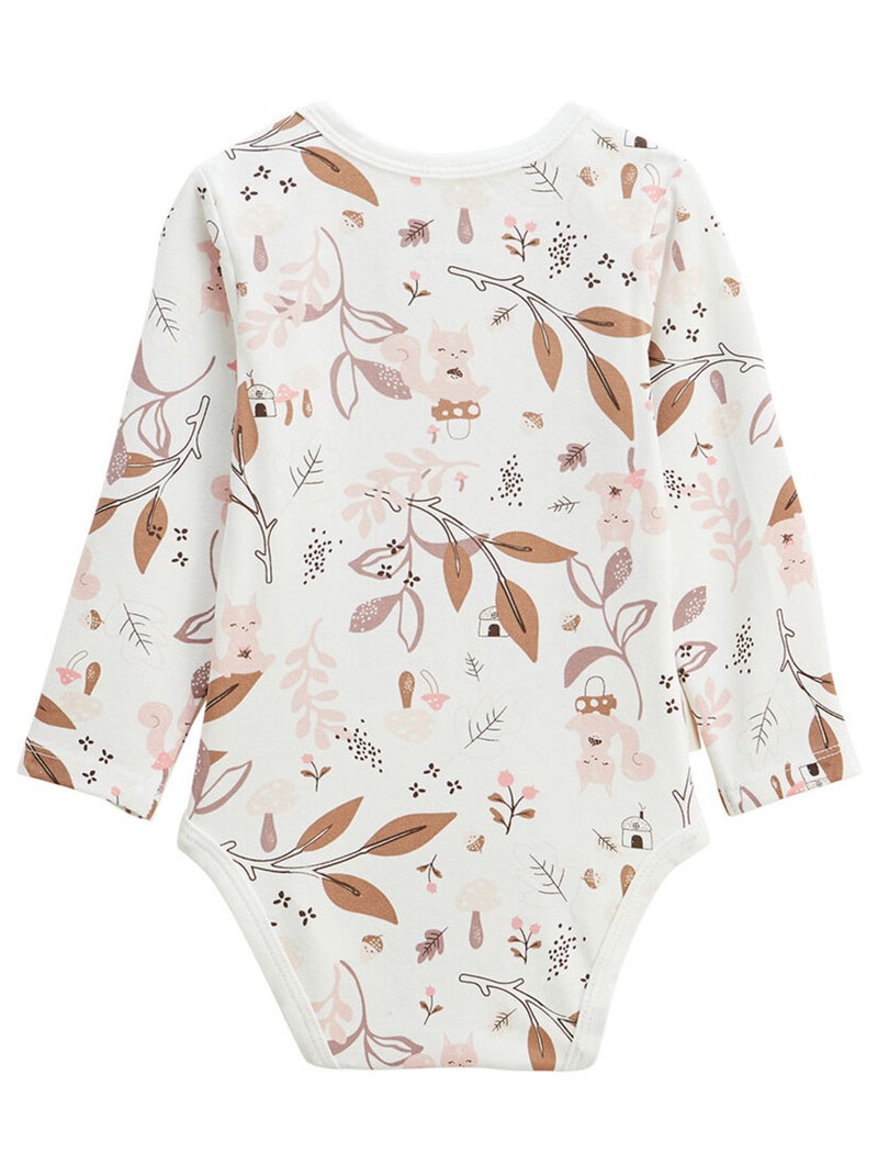 Lot de 2 bodies bébé manches longues Sora Ecru - Kiabi