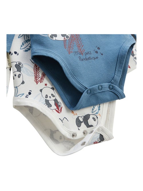 Lot de 2 bodies bébé manches longues Tao - Kiabi