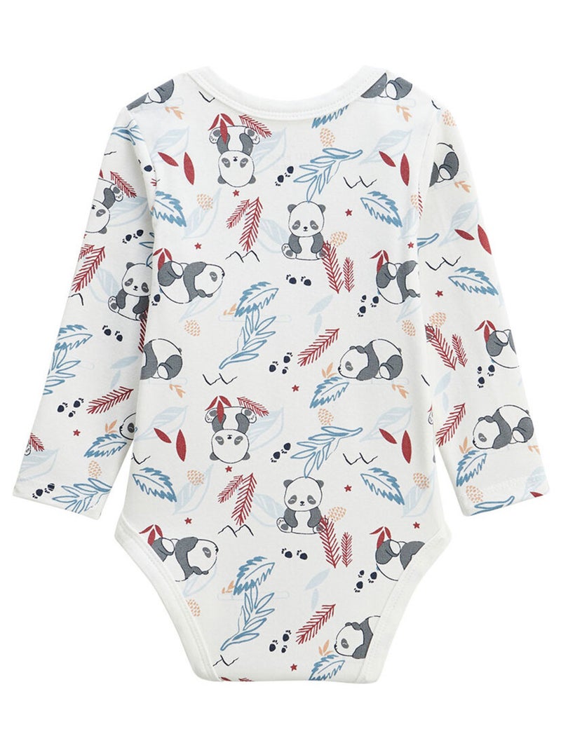 Lot de 2 bodies bébé manches longues Tao Bleu - Kiabi