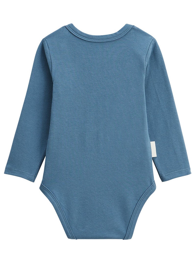 Lot de 2 bodies bébé manches longues Tao Bleu - Kiabi