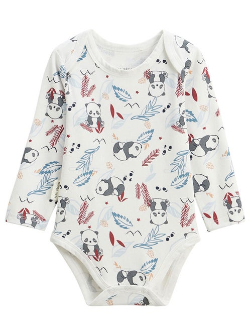 Lot de 2 bodies bébé manches longues Tao - Kiabi