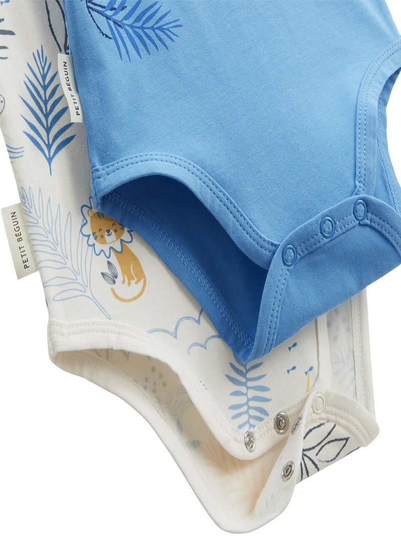 Lot de 2 bodies bébé sans manches Biscarosse Bleu - Kiabi