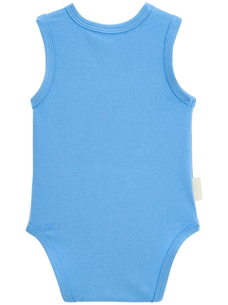 Lot de 2 bodies bébé sans manches Biscarosse Bleu - Kiabi