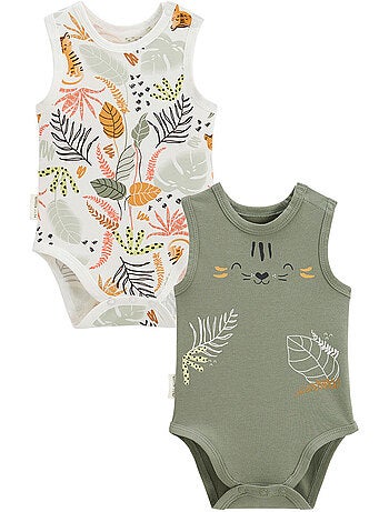 Lot de 2 bodies bébé sans manches Dumbea