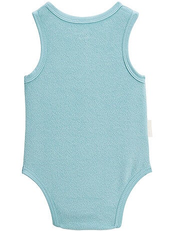 Lot de 2 bodies bébé sans manches en éponge Cayo coco