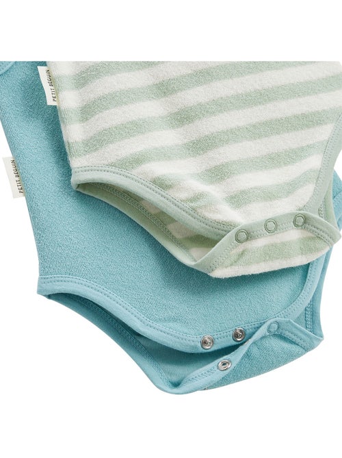 Lot de 2 bodies bébé sans manches en éponge Cayo coco - Kiabi