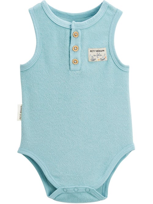 Lot de 2 bodies bébé sans manches en éponge Cayo coco - Kiabi