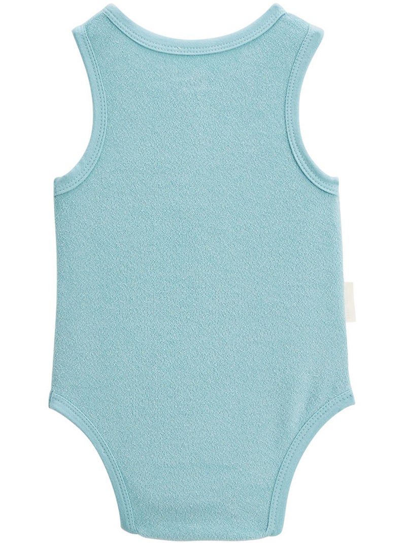 Lot de 2 bodies bébé sans manches en éponge Cayo coco Bleu - Kiabi