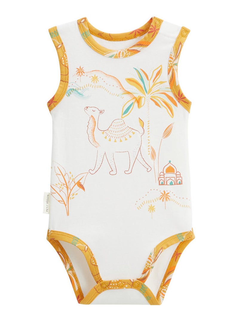 Lot de 2 bodies bébé sans manches Liwa Jaune - Kiabi