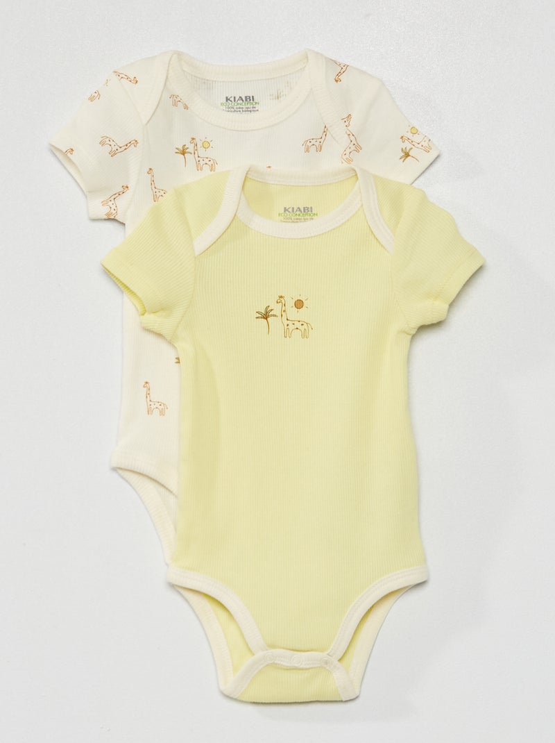 Lot de 2 bodies Blanc - Kiabi