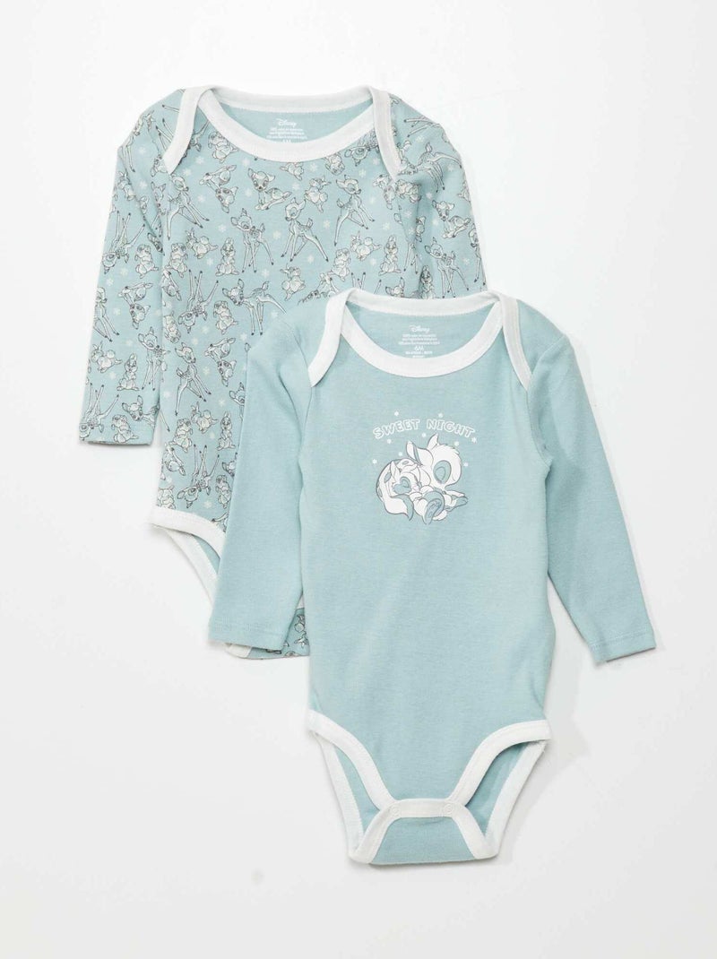 Lot de 2 bodies Bleu - Kiabi