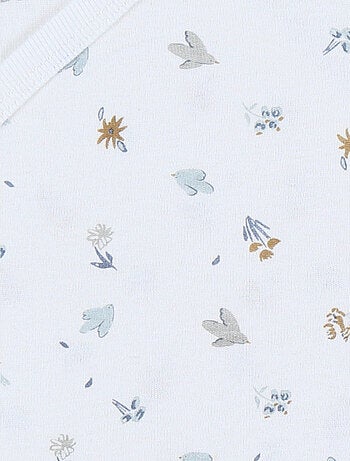 Lot de 2 bodies croisés en coton motif floral Noukie's