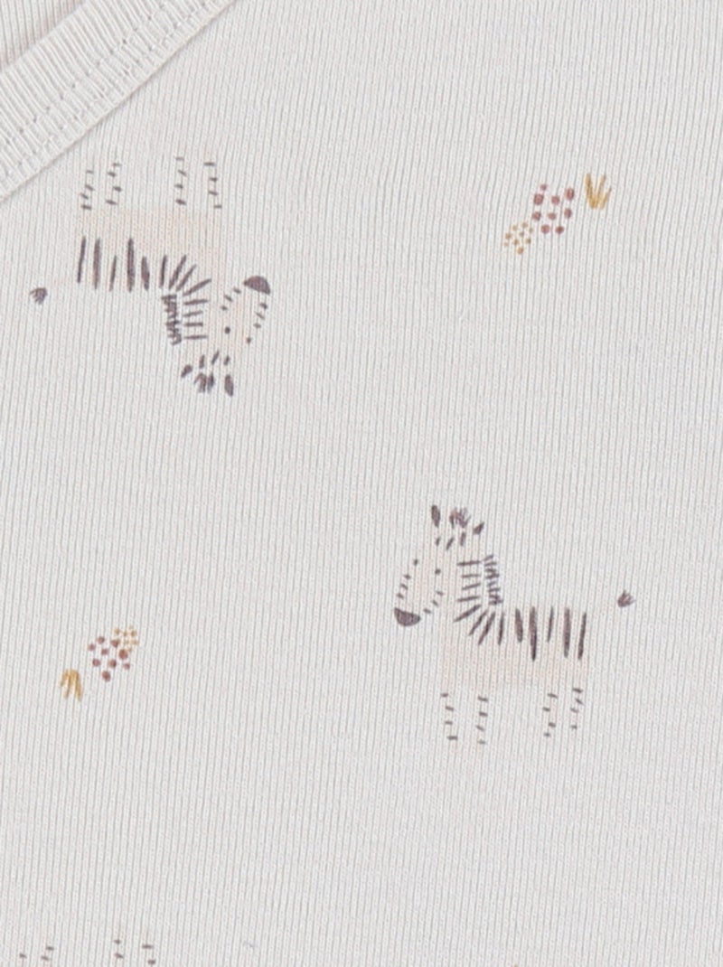 Lot de 2 bodies croisés en coton Noukie's Beige - Kiabi