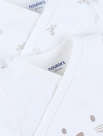 Lot de 2 bodies croisés en coton Noukie's