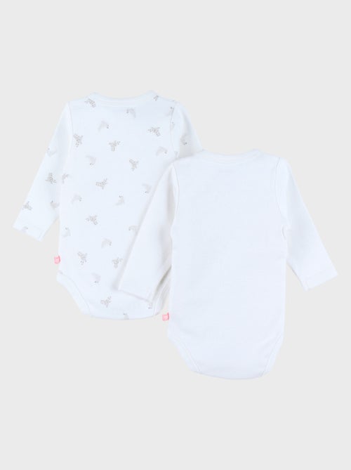 Lot de 2 bodies croisés en coton Noukie's - Kiabi Lot de 2 bodies croisés en coton Noukie's - Kiabi