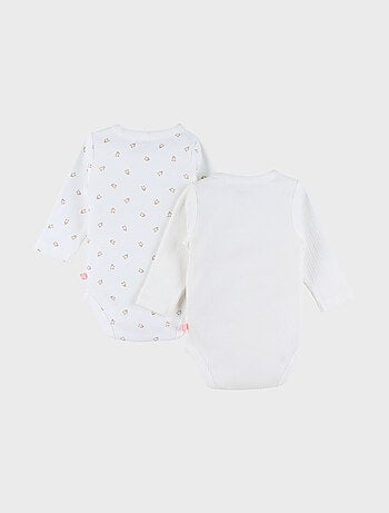 Lot de 2 bodies croisés en coton Noukie's