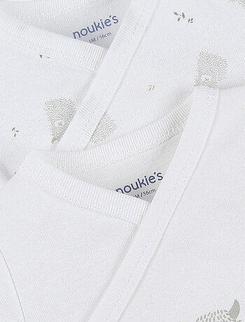 Lot de 2 bodies croisés en jersey coton bio Noukie's