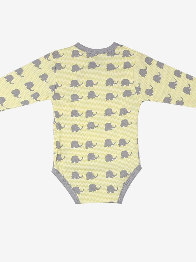 Lot de 2 bodies croisés Jaune - Kiabi