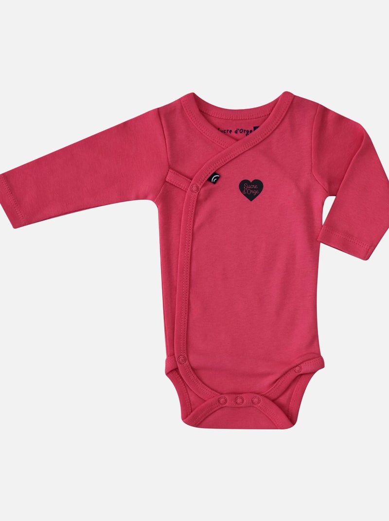 LOT DE 2 BODIES DELPHY Rose - Kiabi