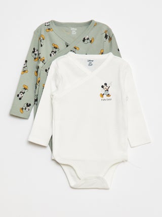 Lot de 2 bodies 'Disney' 'Mickey'